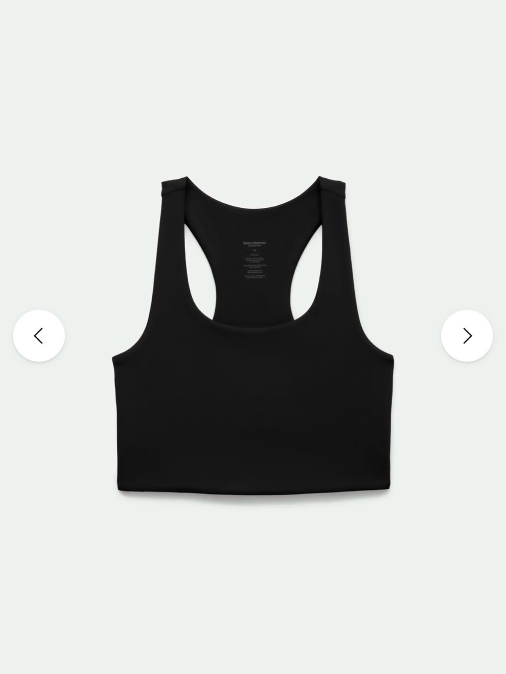 Girlfriend Collective Black Paloma Bra